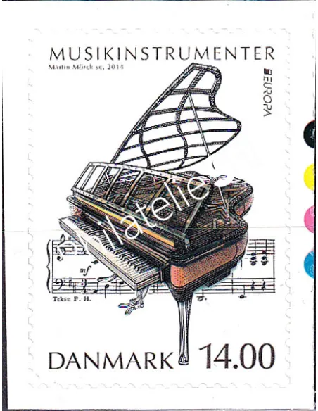 Danemark, n° 1739 adhésif, collection timbres Europa