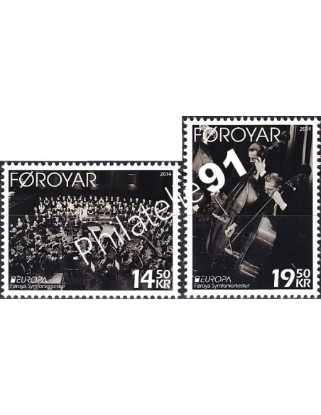 Iles Féroé, n° 800 à 801, collection timbres Europa