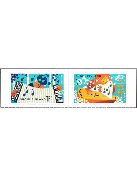 Finlande, n° 2279 à 2280, Paire adhésive, collection timbres Europa