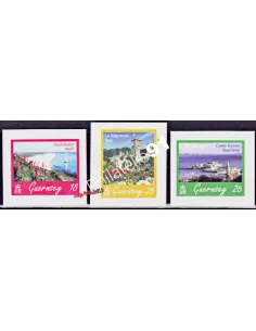 Timbres de GUERNESEY n° 748 à 750, PAYSAGES, timbres d'Europe