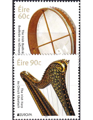 Irlande, n° 2091 à 2092, collection timbres Europa