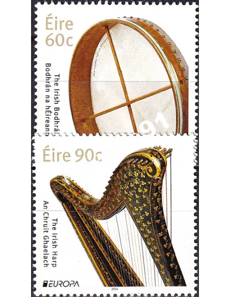 Irlande, n° 2091 à 2092, collection timbres Europa