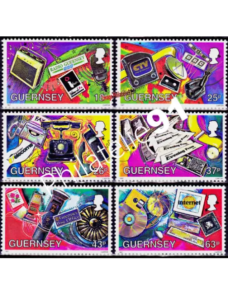 GUERNESEY - n°  751 à 756 ** -  Communications