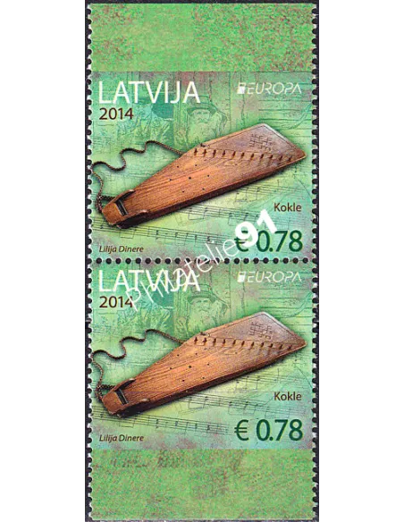 Lettonie, n° 879a et 879b, paire de carnet, collection timbres Europa