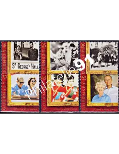 Timbres de Guernesey n° 763 à 768, Elizabeth II, timbres d'Europe
