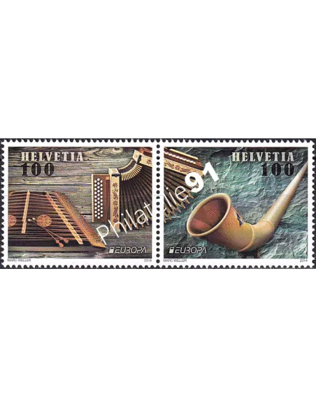 Suisse, n° 2270 à 2271, en paire, collection timbres Europe