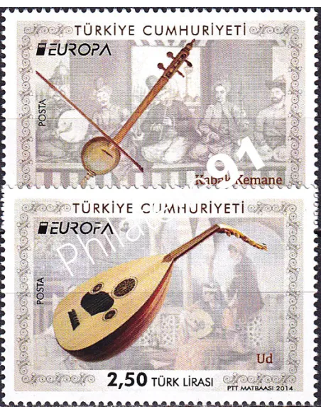 Turquie, n° 3694 à 3695, collection timbres Europa