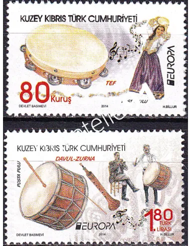 Chypre Turc, n° 746 à 747, collection timbres Europa
