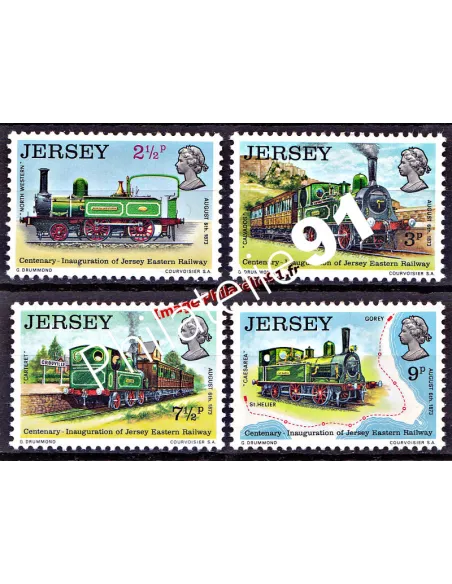 JERSEY - n°    79 à 82 - Chemin de fer de Jersey - Locomotives