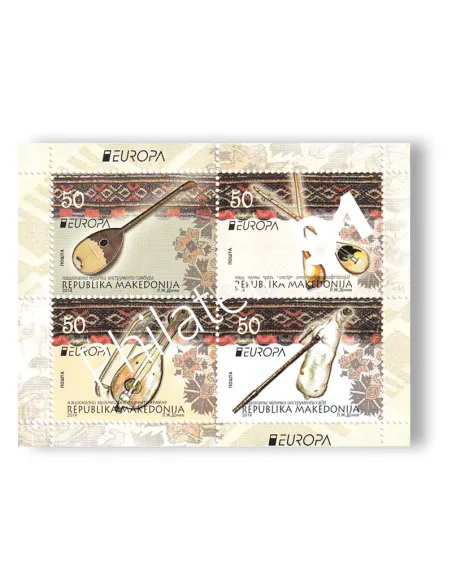 MACÉDOINE, n° 669 à 672, en feuille, collection timbres Europa