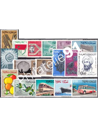 Maroc, Année complète neuve 1966, Collection timbres Colonies