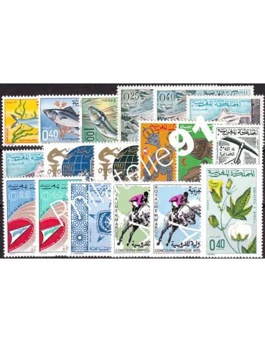 Maroc, Année complète neuve 1967, Collection timbres Colonies