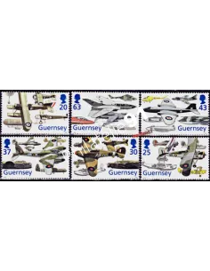 GUERNESEY - n°  779 à 784 ** -  Royal Air Force - Avions