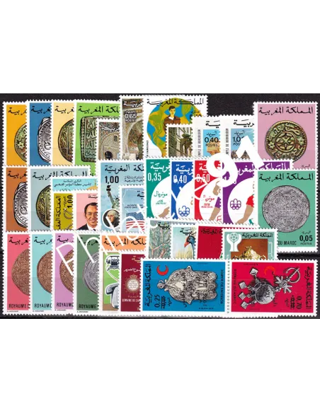 Maroc, Année complète neuve 1976, Collection timbres Colonies