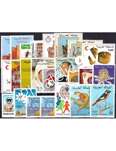 Maroc, Année complète neuve 1979, Collection timbres Colonies