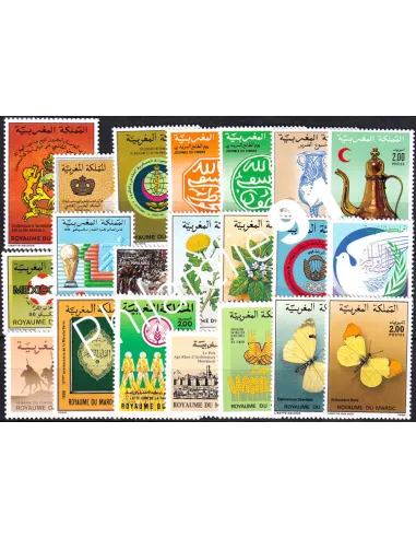 Maroc, Année complète neuve 1986, Collection timbres Colonies