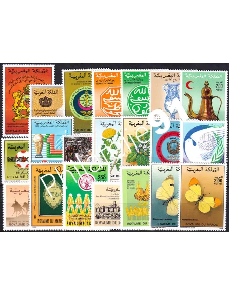 Maroc, Année complète neuve 1986, Collection timbres Colonies