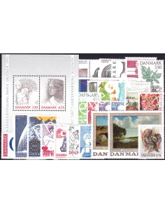 Danemark, Année complète neuve 1992, Collection timbres Europe