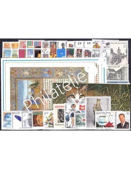 Belgique, Année complète neuve 1993, Collection timbres Europe
