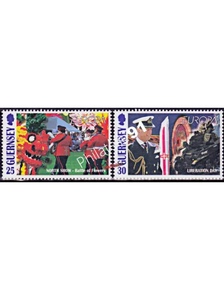 timbres de GUERNESEY n° 793 à 794, EUROPA 1998, timbres d'Europe