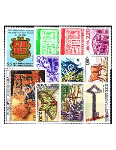Andorre français - Année complète 1987 neuve - Timbres Andorre Français