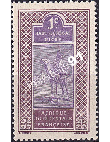 Ht-Sénégal et Niger, n° 18 charnière, collection timbres Colonies
