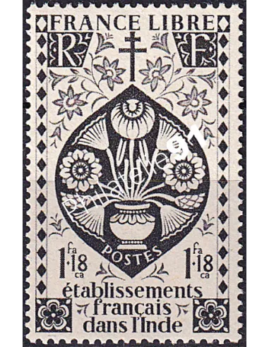 INDE, n° 225 neuf, Timbres des Colonies françaises