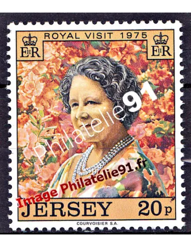 JERSEY - n°   112 - 3ème visite de  La reine-mère à Jersey