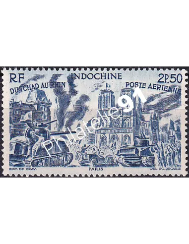 INDOCHINE, PA n° 44 neuf, Timbres des Colonies françaises