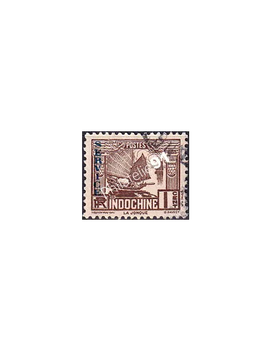 INDOCHINE, Timbre de Service n° 1 oblitéré, Timbres des Colonies