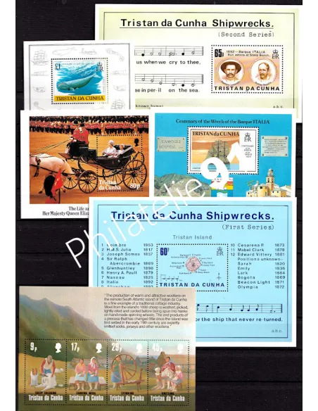 TRISTAN DA CUNHA , Lot de timbres neufs, collection Lot Tous Pays
