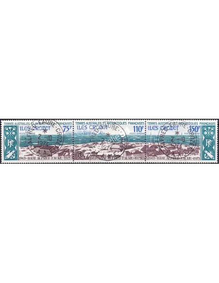 TAAF, PA n° 36A oblitéré, triptyque, timbres Dom-Tom