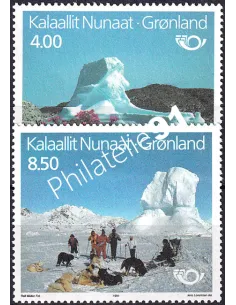 Groenland, n° 206 à 207, collection timbres Europe