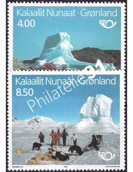 Groenland, n° 206 à 207, collection timbres Europe