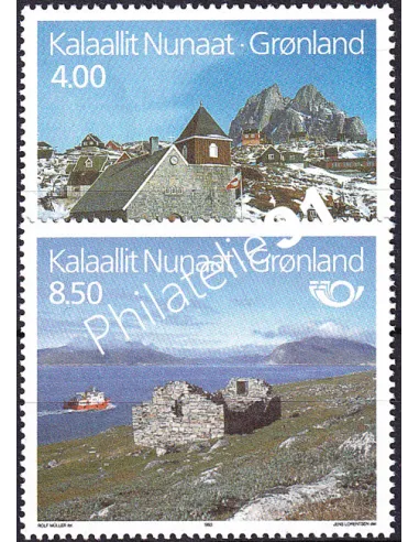 Groenland, n° 222 à 223, collection timbres Europe