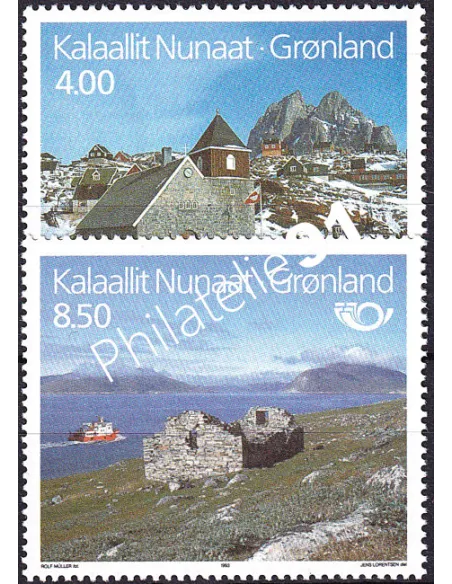Groenland, n° 222 à 223, collection timbres Europe