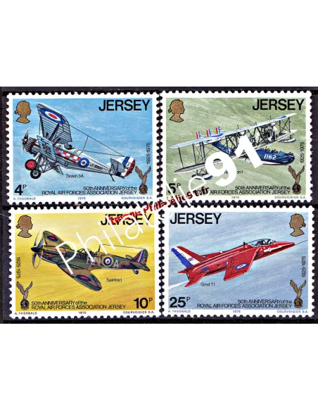 JERSEY - n°   121 à 124 - Assoc. des Forces aériennes royales