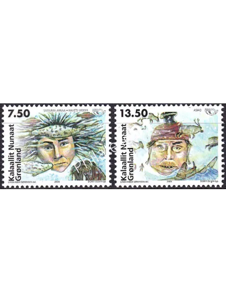 Groenland, n° 441 à 442, collection timbres Europe
