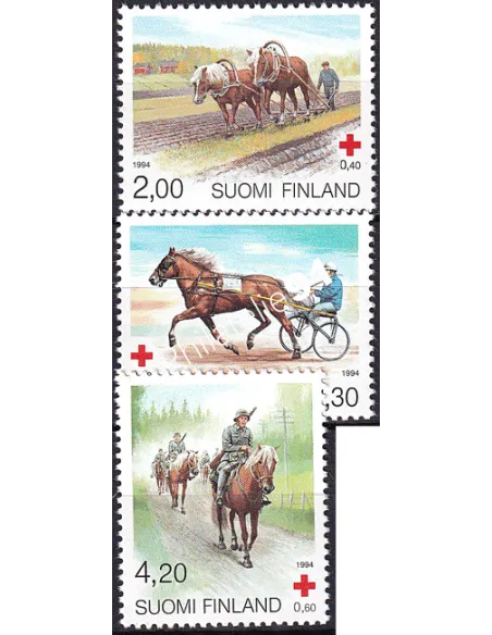 Finlande, n° 1211 à 1213, collection timbres Europe