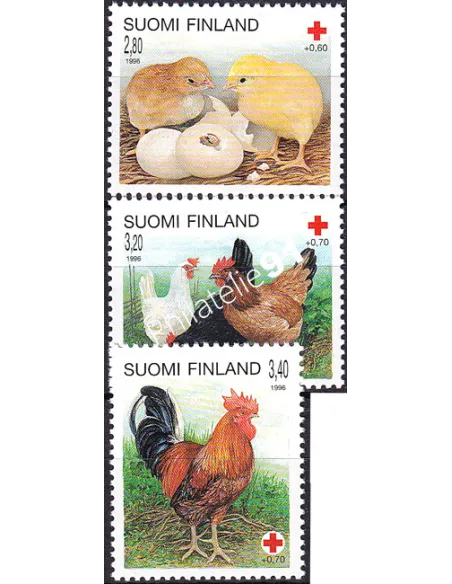 Finlande, n° 1300 à 1302, collection timbres Europe