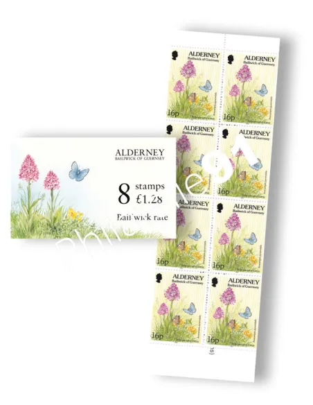 Alderney, Carnet n° 75a, collection timbres Europe