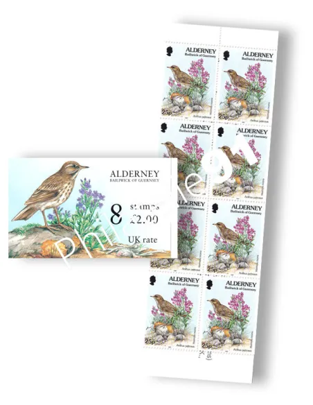 Alderney, Carnet n° 101a, collection timbres Europe