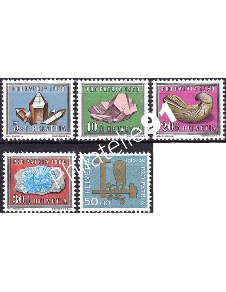 Suisse, n° 661 à 665, collection timbres Europe