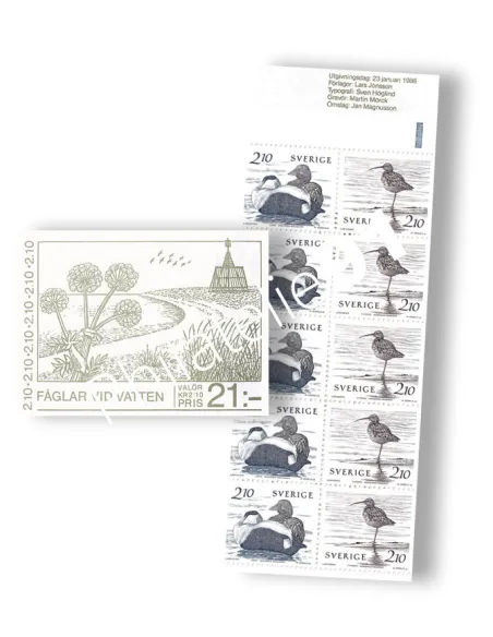 Suède, Carnet n° 1354, collection timbres Europe