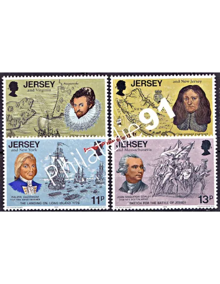 JERSEY - n°   138 à 141 - Bicentenaire de l'indépendance des Eta