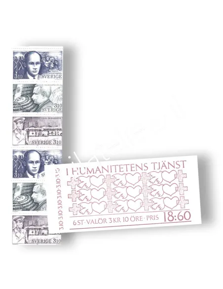 Suède, Carnet n° 1425, collection timbres Europe