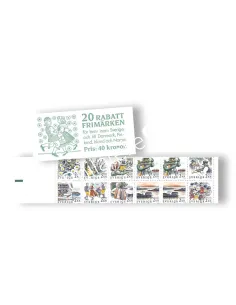 Suède, Carnet n° 1464, collection timbres Europe