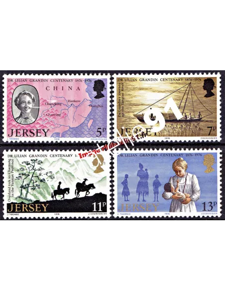 JERSEY - n°   147 à 150 - Lilian Grandin - Chine