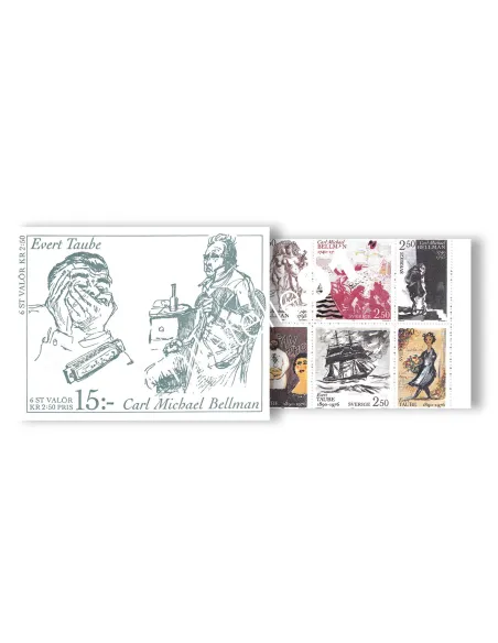 Suède, Carnet n° 1601, collection timbres Europe
