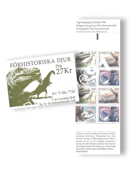 Suède, Carnet n° 1720, collection timbres Europe